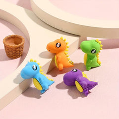 4 Pcs Dinosaur Pencil Eraser Set Kids School Supplies