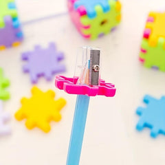 Colorful Cartoon Tesseract Pencil Sharpener for Kids & Students
