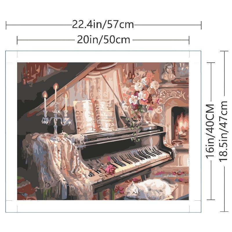 Acrylic Painting Set, Paint By Numbers Kit for Beginners, Home Wall Decor