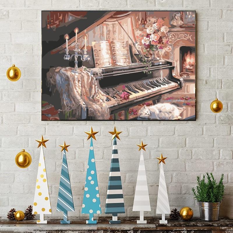 Acrylic Painting Set, Paint By Numbers Kit for Beginners, Home Wall Decor