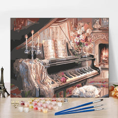 Acrylic Painting Set, Paint By Numbers Kit for Beginners, Home Wall Decor