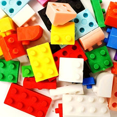 Gingham Eraser Student Stationery Gift Building Block Eraser DIY