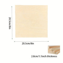 Unfinished Wood Canvas Panels Kit for Painting Art & Crafts