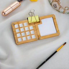 Children's Wooden Watercolor Paint Box with 15 Grids