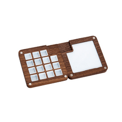 Children's Wooden Watercolor Paint Box with 15 Grids