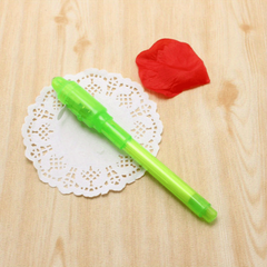 Luminous Pen Magic Purple 2 In 1 UV Light Combo Drawing Invisible Ink Pen