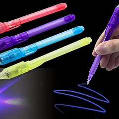 Luminous Pen Magic Purple 2 In 1 UV Light Combo Drawing Invisible Ink Pen