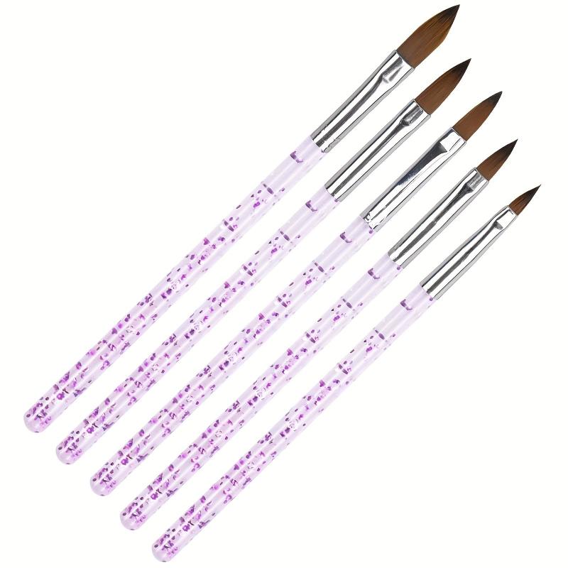 5pcs Nail Art Crystal Pen Set Acrylic Sequin Rod Nail Polish Pen