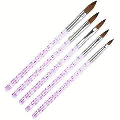 5pcs Nail Art Crystal Pen Set Acrylic Sequin Rod Nail Polish Pen