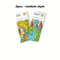 Watercolor Paint Set 20 Patterns 6 Colors Palettes Mini Travel Art Kit