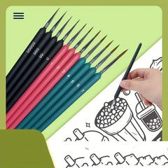 11pcs Micro Hook Line Pen Watercolor Extra Fine Hand painted Pen Set