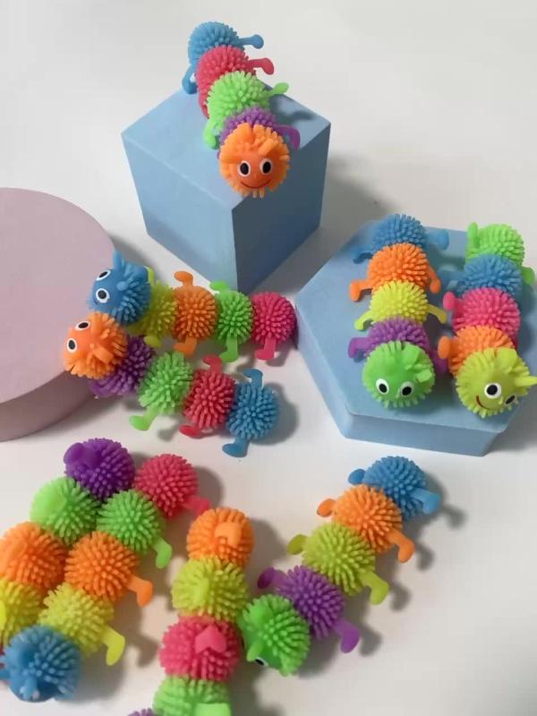 Sensory Toy For Autistic Children, Stress Relief String Play Toy Worm