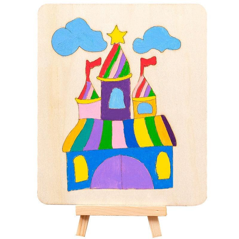 Kids Painting Board DIY Graffiti Materials Kindergarten Art