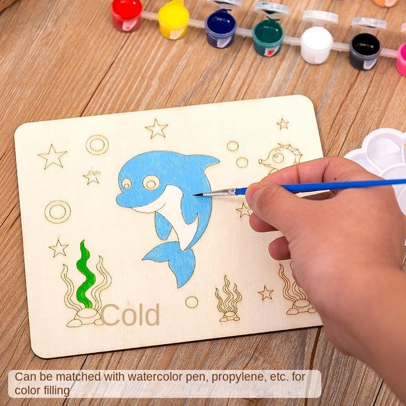 Kids Painting Board DIY Graffiti Materials Kindergarten Art