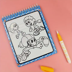 Reusable Water Painting Book for Kids - Kindergarten Puzzle Painting Book