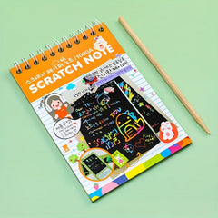 DIY Scratch Art Paper Colorful Sketch Book Art Supplies
