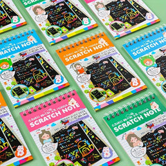 DIY Scratch Art Paper Colorful Sketch Book Art Supplies