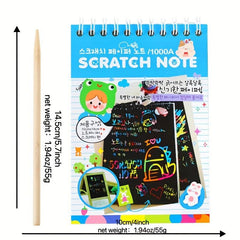 DIY Scratch Art Paper Colorful Sketch Book Art Supplies