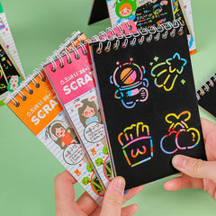 DIY Scratch Art Paper Colorful Sketch Book Art Supplies