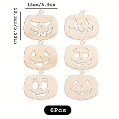 Wooden Pumpkin Cutout DIY Blanks for Halloween Thanksgiving Fall