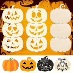 Wooden Pumpkin Cutout DIY Blanks for Halloween Thanksgiving Fall