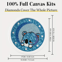 DIY Cartoon Animal Diamond Kit 19.7x6in - Boys & Girls Gift