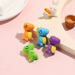 4pcs Dinosaur Shaped Eraser Halloween Christmas Thanksgiving Gift