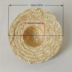 Kindergarten DIY Graffiti Straw Hats Decoration Pendants