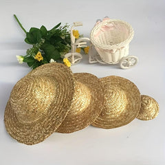 Kindergarten DIY Graffiti Straw Hats Decoration Pendants