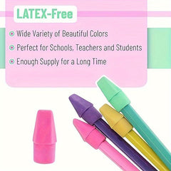 Pencil Eraser Caps for Kids - Eraser Toppers for Pencils - Pack of 30