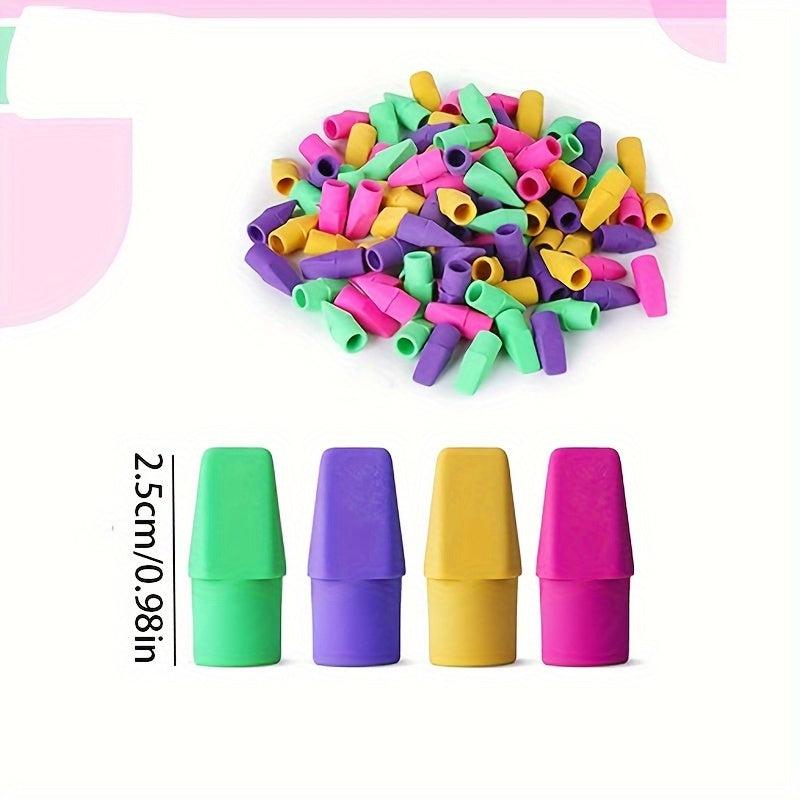 Pencil Eraser Caps for Kids - Eraser Toppers for Pencils - Pack of 30