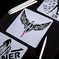 10 Pcs 15cm Lacy Ruler Painting Template DIY Manual Graffiti Template