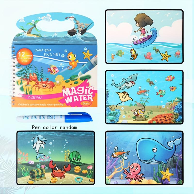 Portable Magic Water Painting Book Children's Painting Book