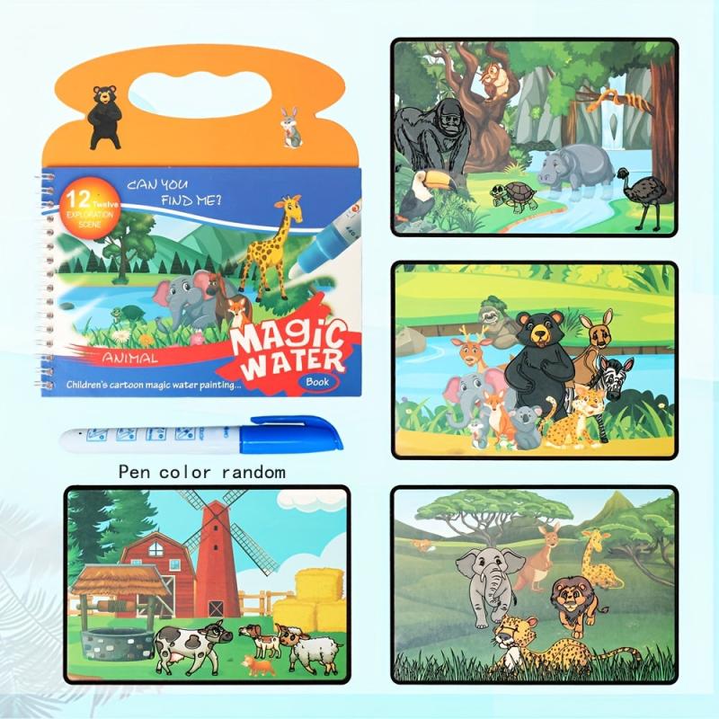 Portable Magic Water Painting Book Children's Painting Book