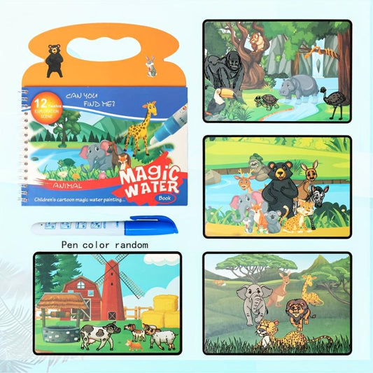 Portable Magic Water Painting Book Children's Painting Book