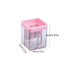 4pcs Geometric Shape Pen Sharpener Pencil Sharpener