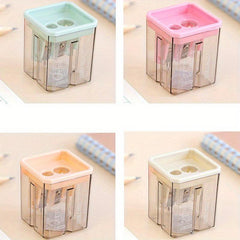 4pcs Geometric Shape Pen Sharpener Pencil Sharpener