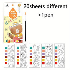 Portable Watercolor Painting Book for Kids