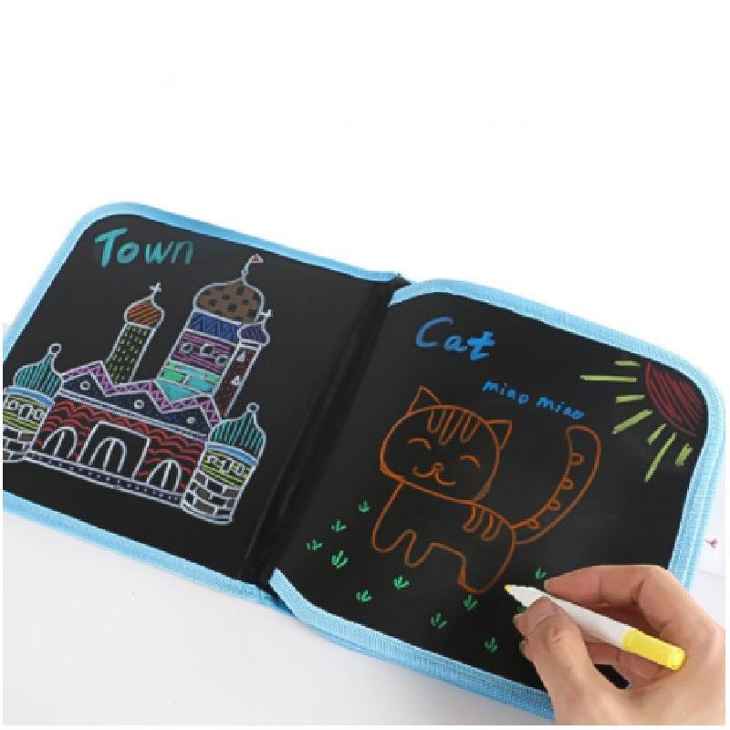 6 Sided Chalk Pen Doodle Drawing Board for Kids