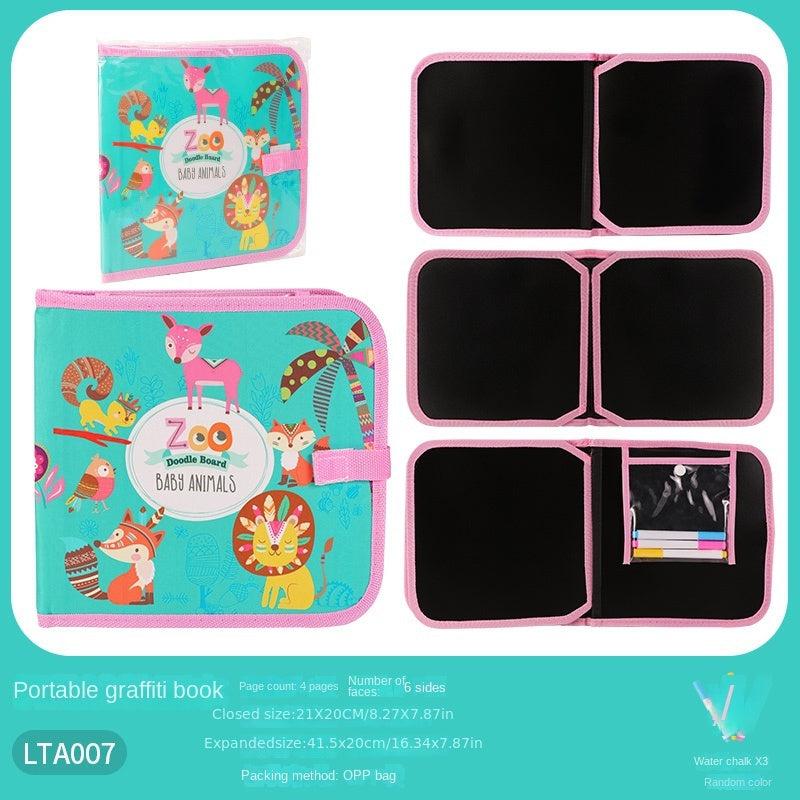 6 Sided Chalk Pen Doodle Drawing Board for Kids