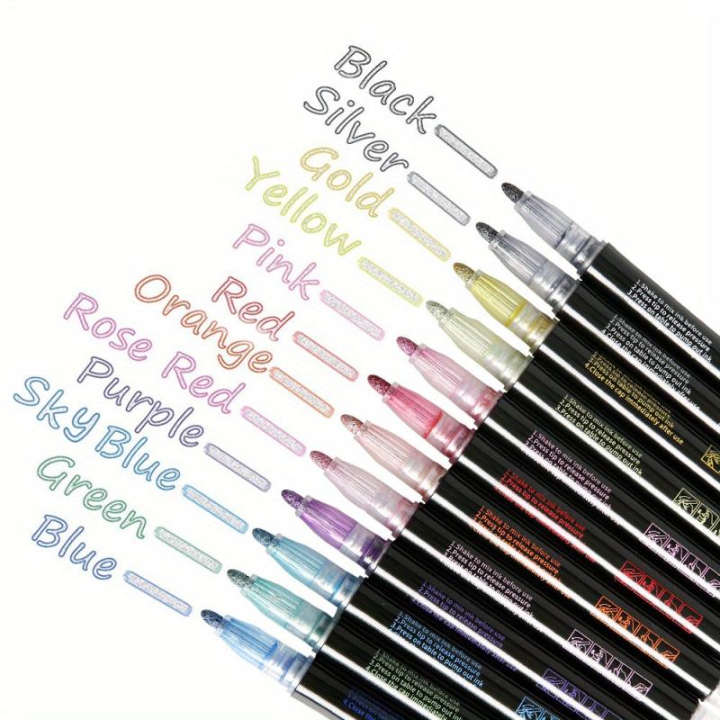 12 Colorful Hand Painted Pens for Sparkling Kids' Artwork
