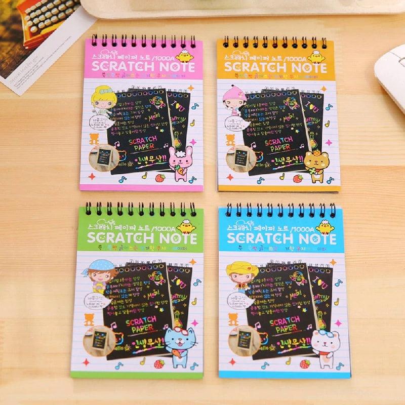 Magic Rainbow Scraping Drawing Art Paper - Creative Kids Craft Kit