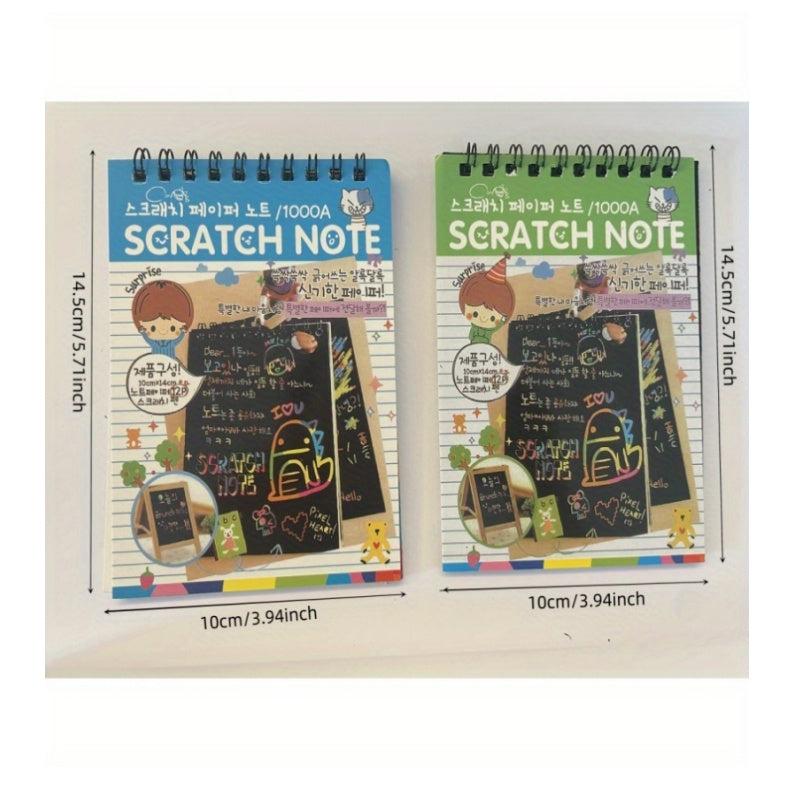 Magic Rainbow Scraping Drawing Art Paper - Creative Kids Craft Kit