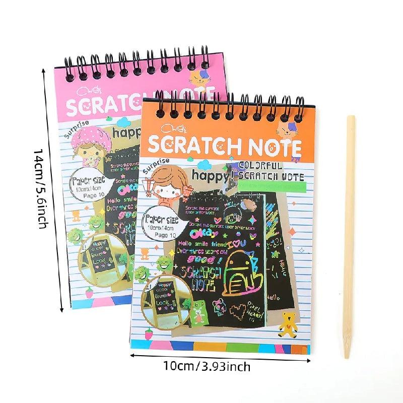 Magic Rainbow Scraping Drawing Art Paper - Creative Kids Craft Kit