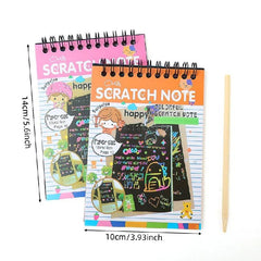 Magic Rainbow Scraping Drawing Art Paper - Creative Kids Craft Kit