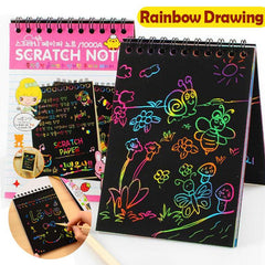 Magic Rainbow Scraping Drawing Art Paper - Creative Kids Craft Kit