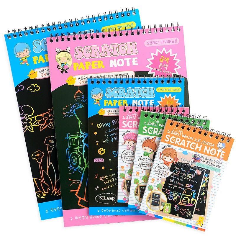 Magic Rainbow Scraping Drawing Art Paper - Creative Kids Craft Kit