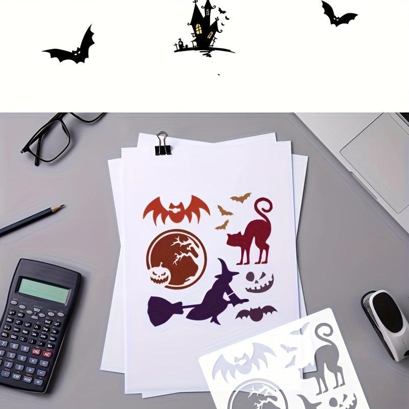 Halloween Painting Template Happy Halloween24 Styles Graffiti Hollow Copy Board