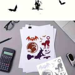Halloween Painting Template Happy Halloween24 Styles Graffiti Hollow Copy Board