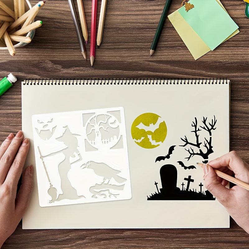 Halloween Painting Template Happy Halloween24 Styles Graffiti Hollow Copy Board